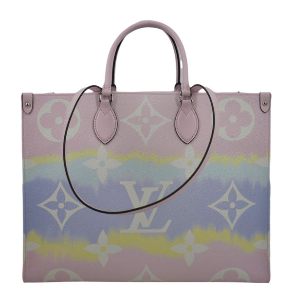 LOUIS VUITTON Escale Onthego GM Monogram Shoulder Bag Pastel Pink