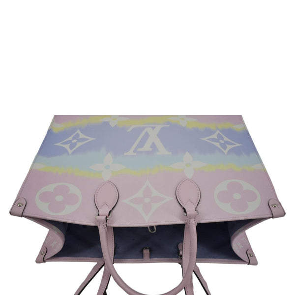 LOUIS VUITTON Escale Onthego GM Monogram Shoulder Bag Pastel Pink