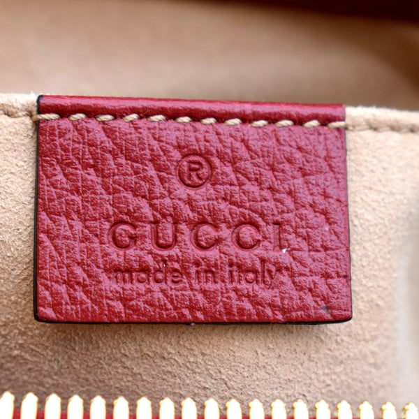 GUCCI Ophidia GG Flora Supreme Small Tote Bag Red 547551