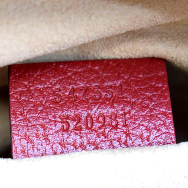 GUCCI Ophidia GG Flora Supreme Small Tote Bag Red 547551