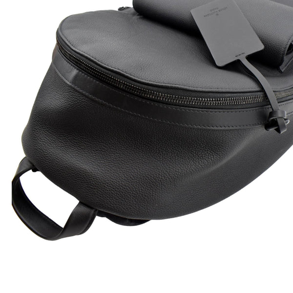LOUIS VUITTON Takeoff Aerogram Grained Calf Leather Backpack Black