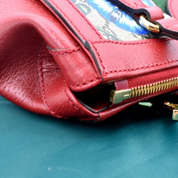 GUCCI Ophidia GG Flora Supreme Small Tote Bag Red 547551