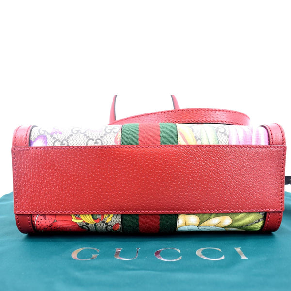 GUCCI Ophidia GG Flora Supreme Small Tote Bag Red 547551