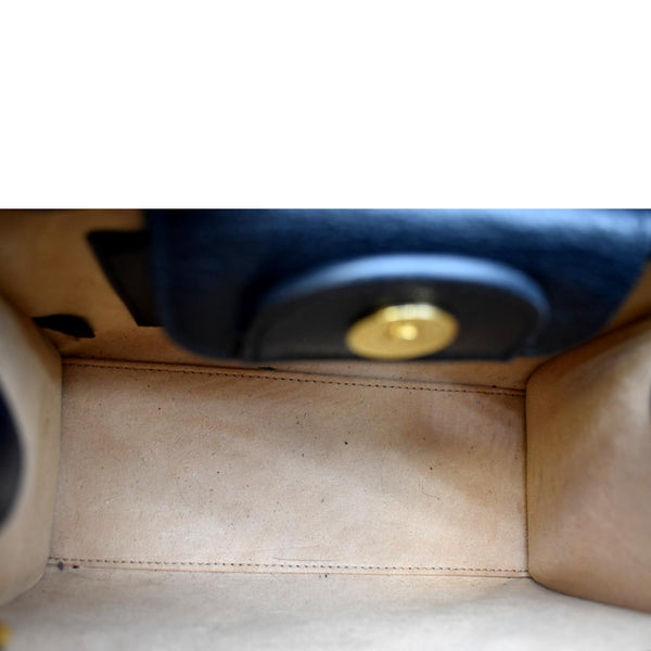 GUCCI Diana Bamboo Mini Leather Tote Bag in Black