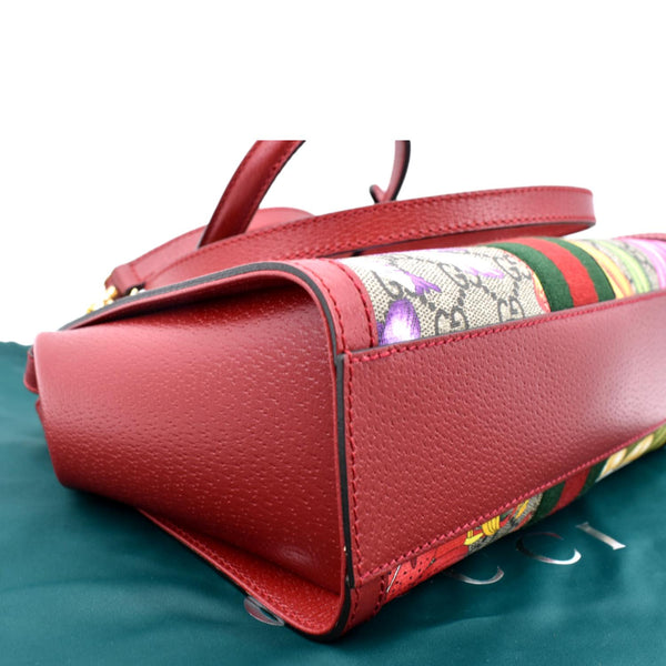 GUCCI Ophidia GG Flora Supreme Small Tote Bag Red 547551