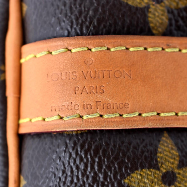 LOUIS VUITTON Speedy 25 Monogram Canvas Satchel Bag Brown