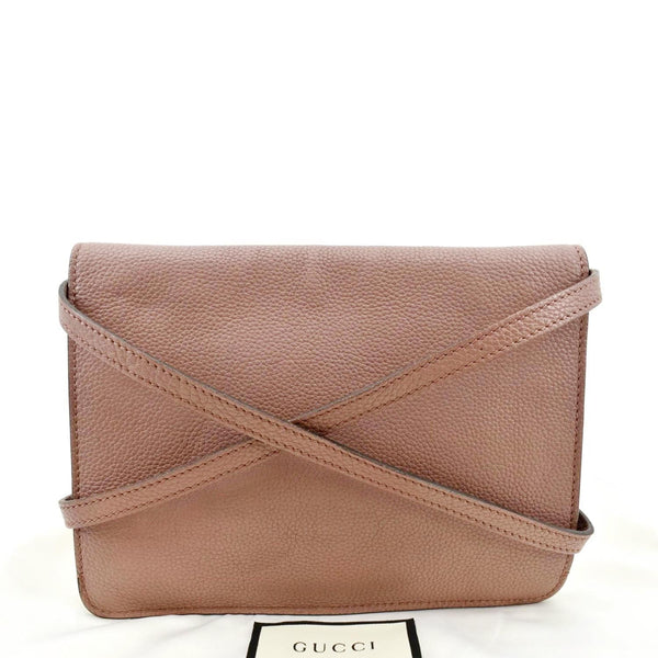 GUCCI Jackie Soft Convertible Mini Calfskin Crossbody Bag Light Pink