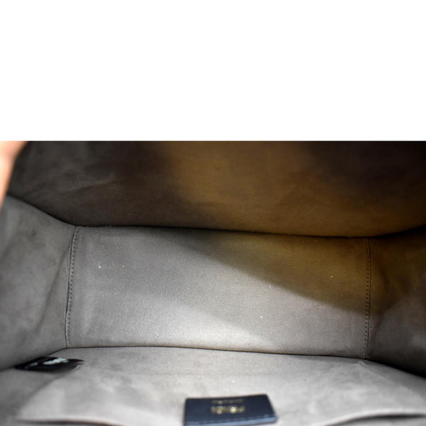 FENDI Kan I F Zucca Leather Shoulder Bag Tan