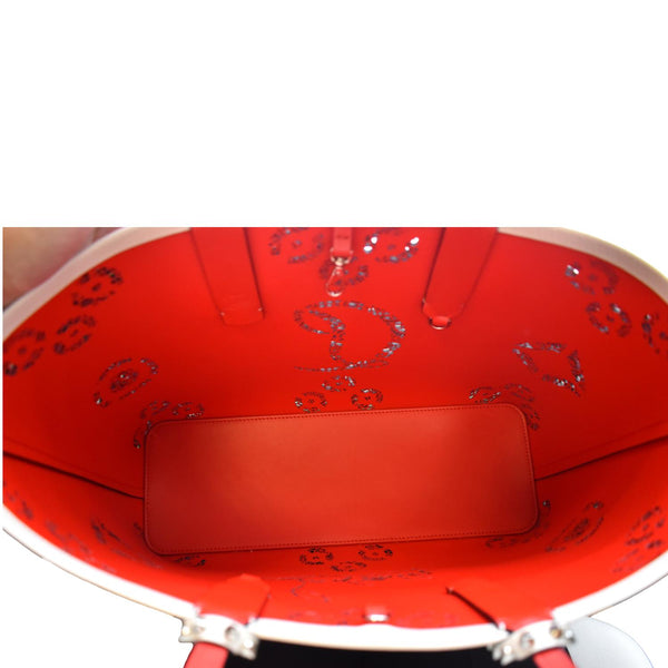 CHRISTIAN LOUBOUTIN Cabata Loubinthesky Calfskin Leather Tote Bag Beige