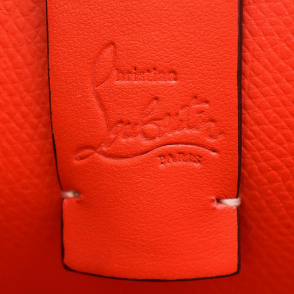 CHRISTIAN LOUBOUTIN Cabata Loubinthesky Calfskin Leather Tote Bag Beige