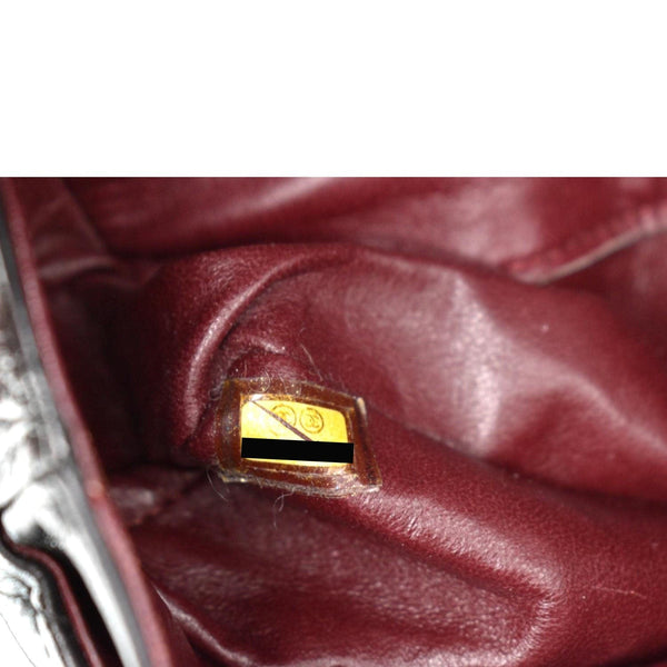 CHANEL Medium Double Flap Lambskin Leather Shoulder Bag Black