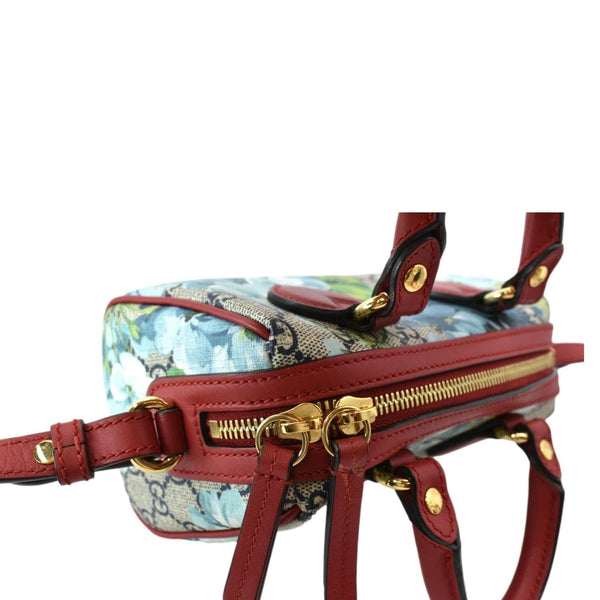 GUCCI Floral Blooms Small GG Supreme Monogram Boston Bag Beige 546314