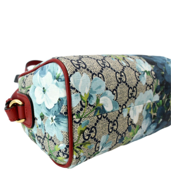 GUCCI Floral Blooms Small GG Supreme Monogram Boston Bag Beige 546314