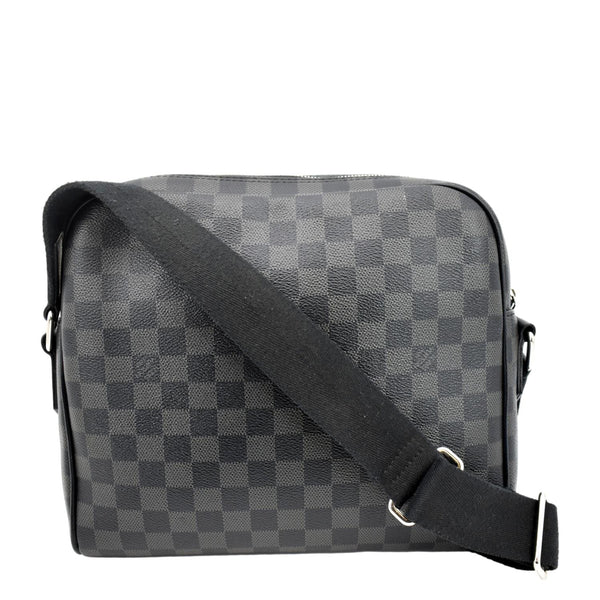 LOUIS VUITTON Dayton Reporter PM Damier Graphite Crossbody Bag Black