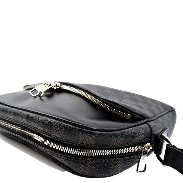 LOUIS VUITTON Dayton Reporter PM Damier Graphite Crossbody Bag Black