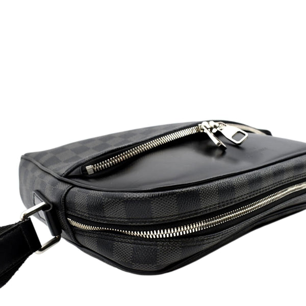 LOUIS VUITTON Dayton Reporter PM Damier Graphite Crossbody Bag Black