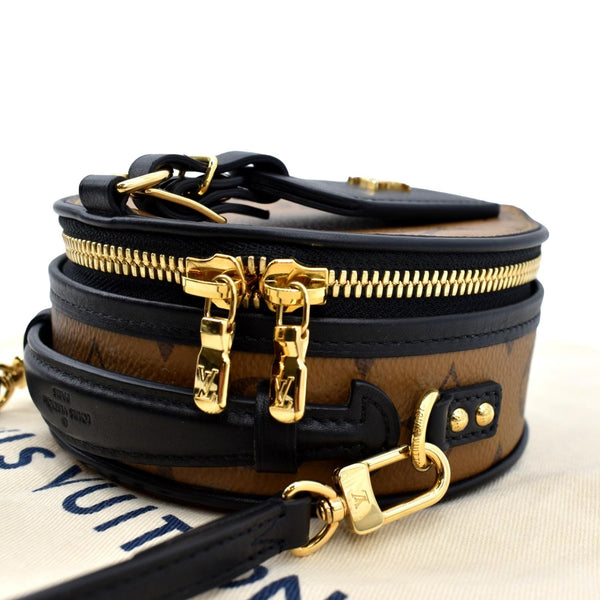LOUIS VUITTON Boite Chapeau Mini Reverse Monogram Canvas Shoulder Bag Brown