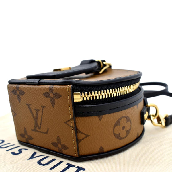 LOUIS VUITTON Boite Chapeau Mini Reverse Monogram Canvas Shoulder Bag Brown
