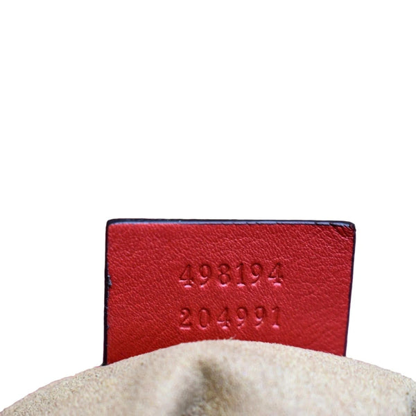 GUCCI Padlock GG Supreme Canvas Leather Backpack Red 498194