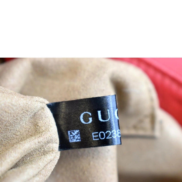 GUCCI Padlock GG Supreme Canvas Leather Backpack Red 498194