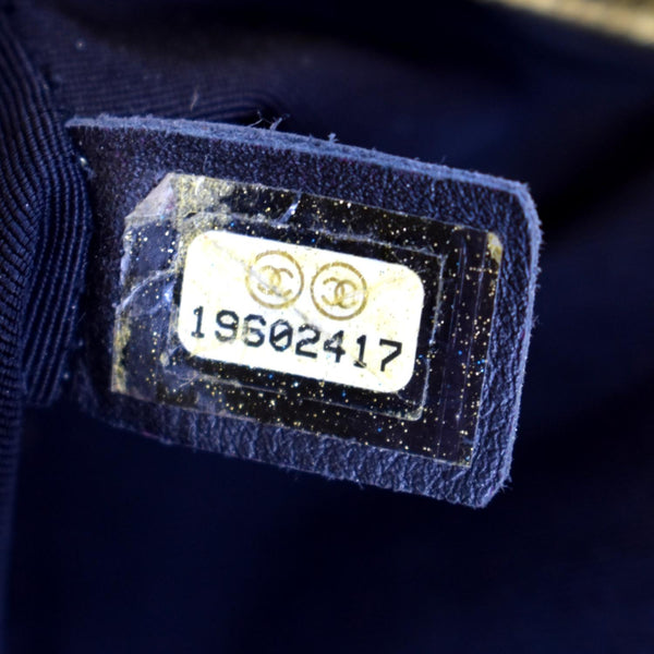 CHANEL Small Boy CC Chain Leather Shoulder Bag Metallic Gold