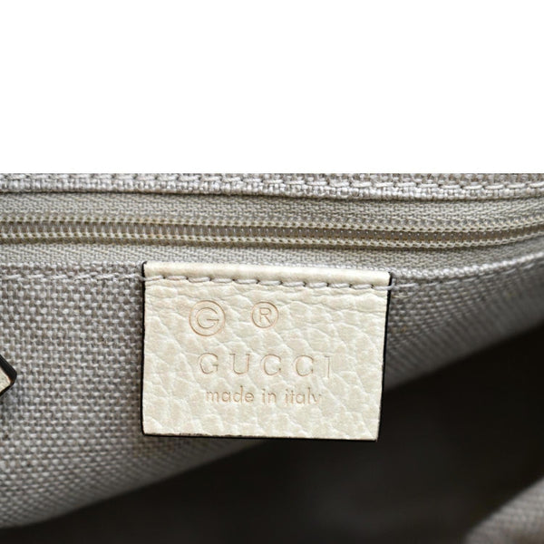 GUCCI Small Bree GG Leather Crossbody Bag Beige 449241