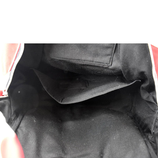 YVES SAINT LAURENT American Flag Canvas Backpack Bag Red