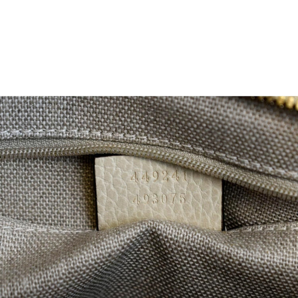 GUCCI Small Bree GG Leather Crossbody Bag Beige 449241