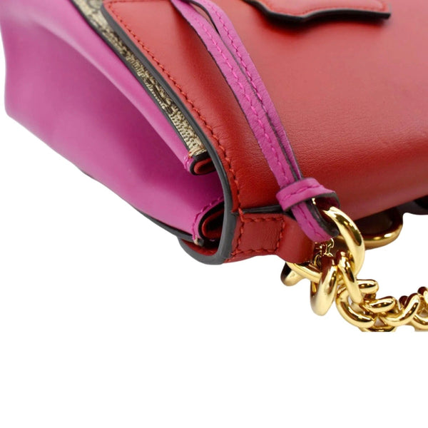 GUCCI Padlock GG Supreme Canvas Leather Backpack Red 498194