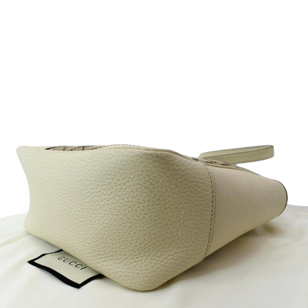 GUCCI Small Bree GG Leather Crossbody Bag Beige 449241