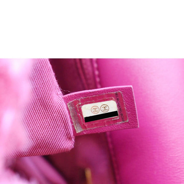 CHANEL 19 Flap Shearling Sheepskin Shoulder Bag Pink