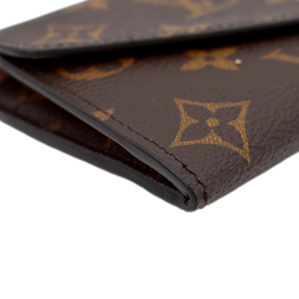 LOUIS VUITTON Josephine Monogram Canvas Wallet Rose Ballerine