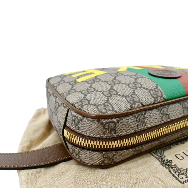 GUCCI Fake/Not GG Supreme Canvas Belt Bag Beige 602695