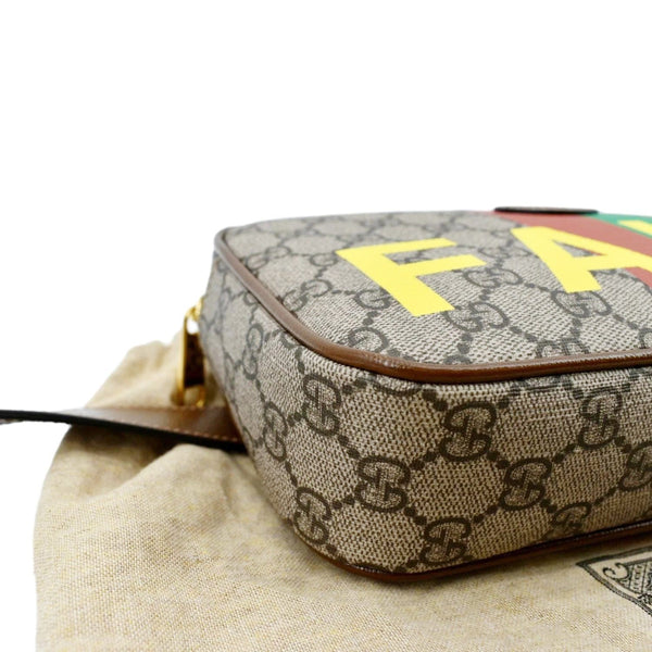 GUCCI Fake/Not GG Supreme Canvas Belt Bag Beige 602695