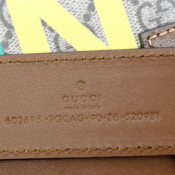 GUCCI Fake/Not GG Supreme Canvas Belt Bag Beige 602695