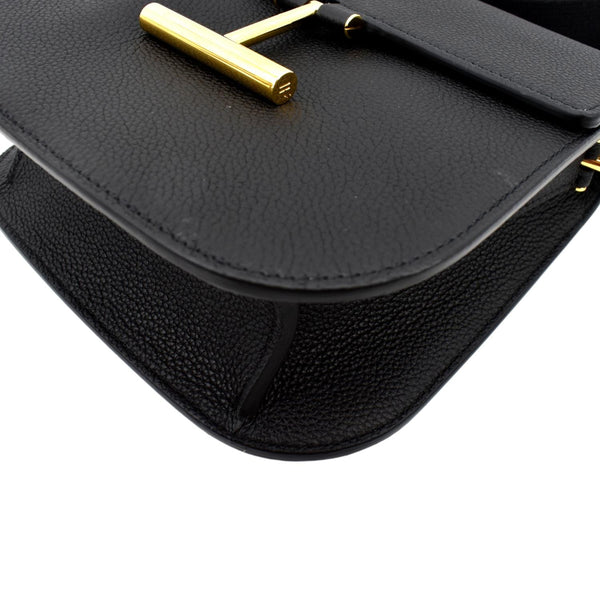 TOM FORD Tara T-Clasp Mini Leather Shoulder Bag Black