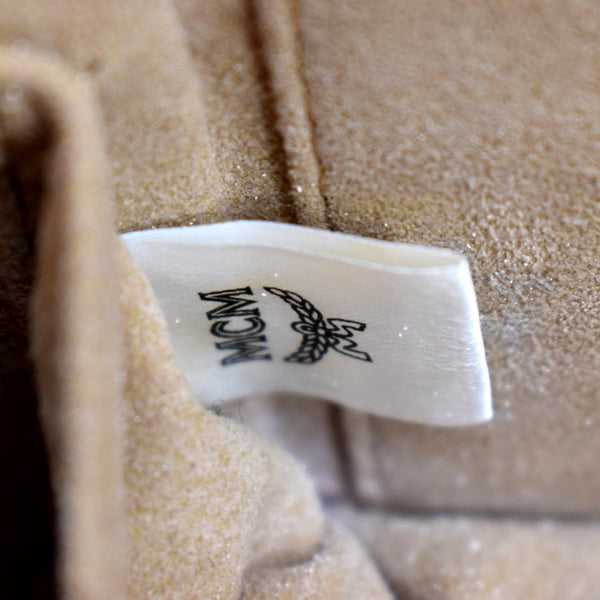 MCM Rockstar Monogram Visetos Vanity Case Cognac