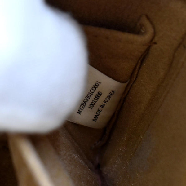 MCM Rockstar Monogram Visetos Vanity Case Cognac