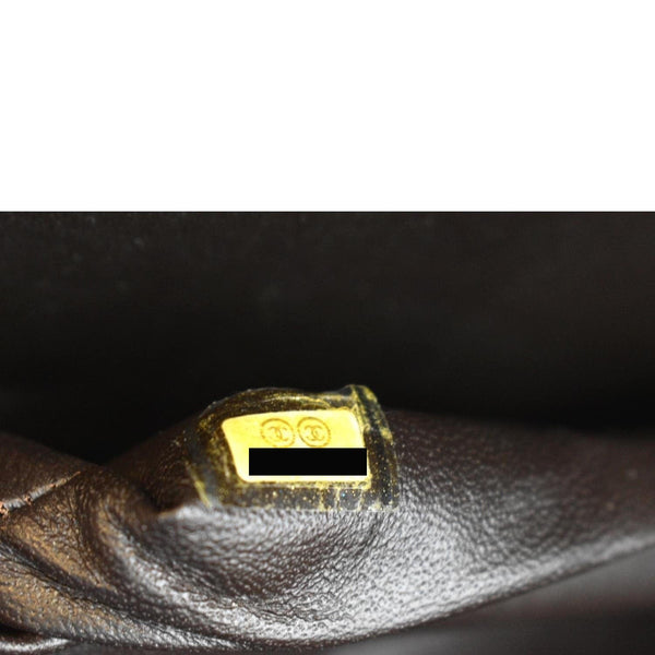 CHANEL Reissue Double Flap Leather Shoulder Bag Brown