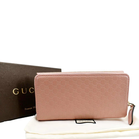 GUCCI Leather Wallet Light Pink 449364