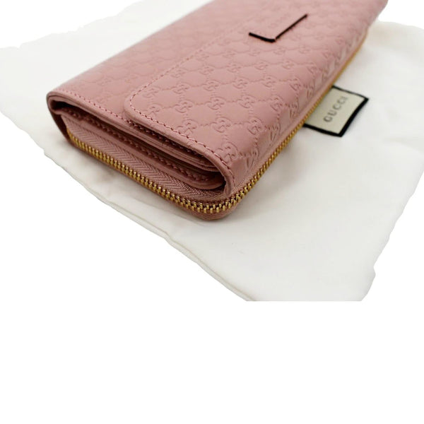 GUCCI Leather Wallet Light Pink 449364
