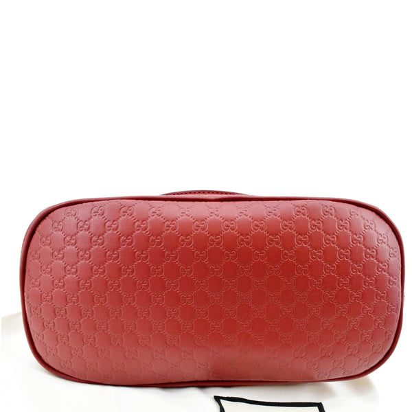GUCCI Dome Convertible Leather Crossbody Bag Red 449654