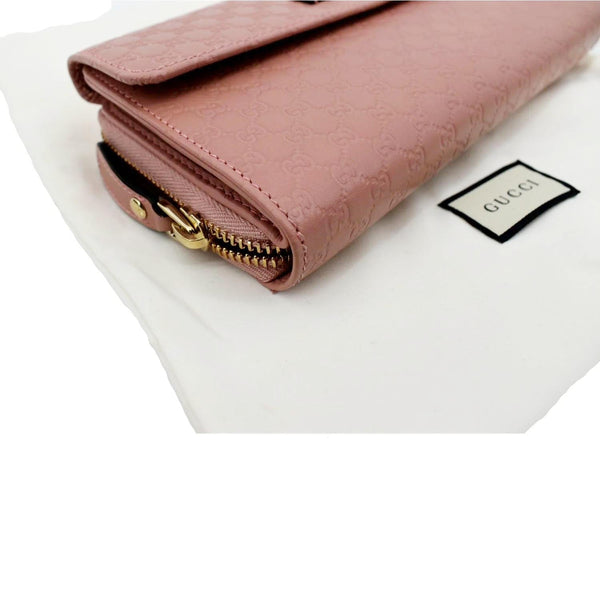 GUCCI Leather Wallet Light Pink 449364