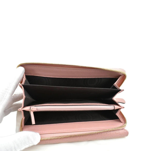GUCCI Leather Wallet Light Pink 449364