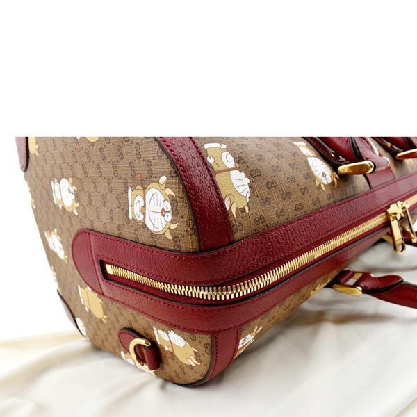 GUCCI X DORAEMON GG Supreme Canvas Duffle Shoulder Bag Beige 647815