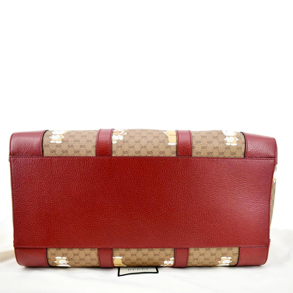 GUCCI X DORAEMON GG Supreme Canvas Duffle Shoulder Bag Beige 647815