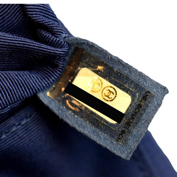 CHANEL Boy Flap Calf Leather Crossbody Bag Blue