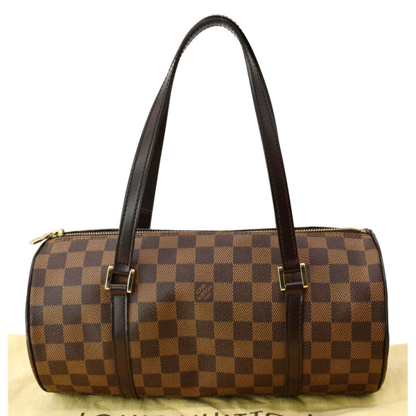 LOUIS VUITTON Papillon Damier Ebene Shoulder Bag Brown