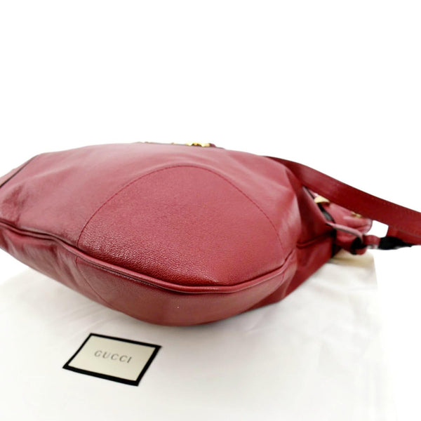 GUCCI Horsebit 1955 Leather Messenger Bag Red 602089