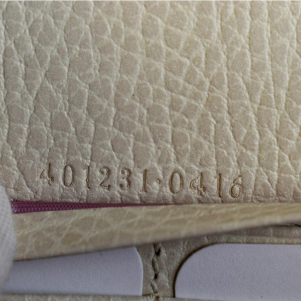 GUCCI Dionysus Mini Leather Chain Shoulder Bag Off White 401231